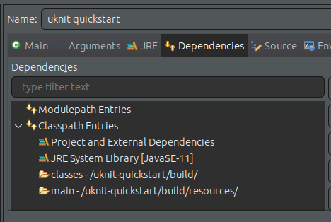 uKnit IntelliJ run configuration