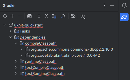 uKnit IntelliJ run configuration