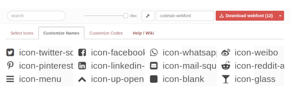 Fontello Customize Names Hugo Webfonts